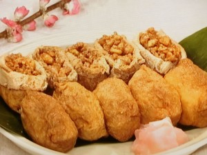 【きょうの料理】甘煮くるみのおいなりさんのレシピ・しらいのりこ