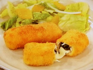 【あさイチ】鶏ささ身のチーズカツ～春キャベツとオレンジのサラダ添えのレシピ・みんな！ゴハンだよ・重信初江