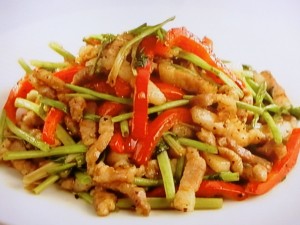 【上沼恵美子のおしゃべりクッキング】豚肉とセリの黒こしょう炒めのレシピ・上沼恵美子・石川智之