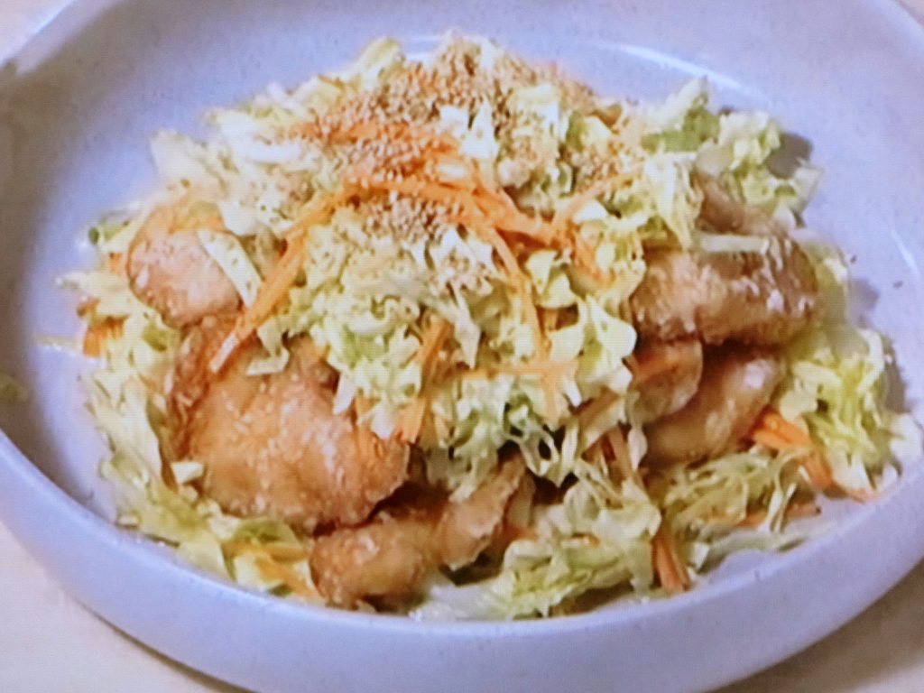 【きょうの料理】揚げ鶏の春野菜サラダのせのレシピ・小林まさみ