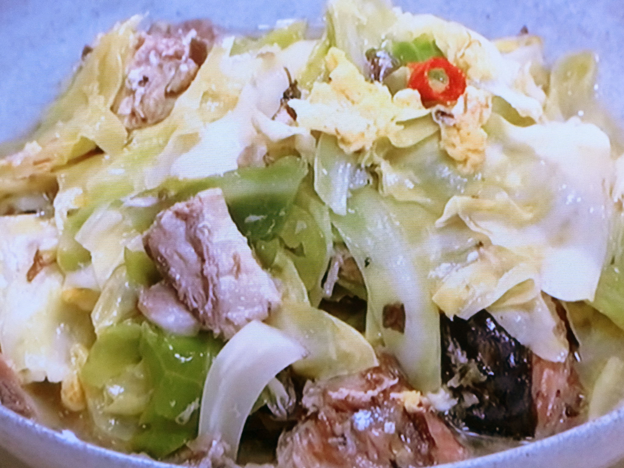 Nhkきょうの料理 さば缶と春キャベツのサッと煮 のレシピby斉藤辰夫 4月3日 おさらいキッチン