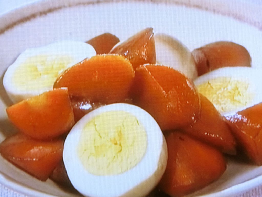 【きょうの料理ビギナーズ】春にんじんとゆで卵の煮物のレシピ・藤野嘉子