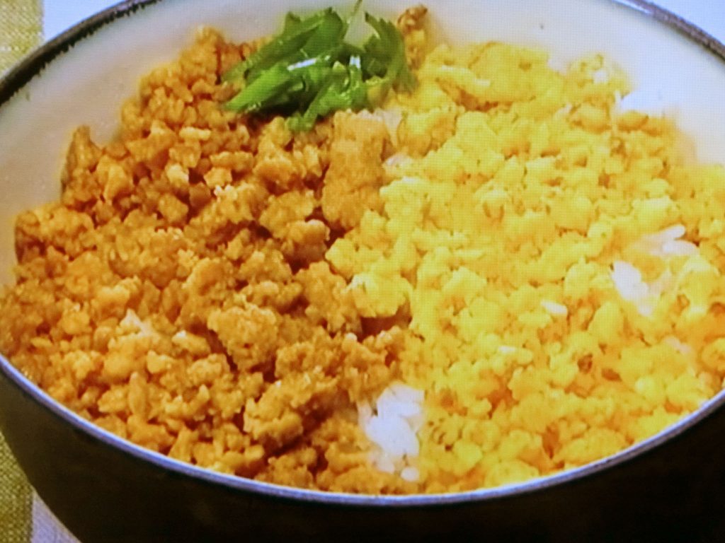 【男子ごはん】鶏そぼろ丼のレシピ・国分太一・栗原心平