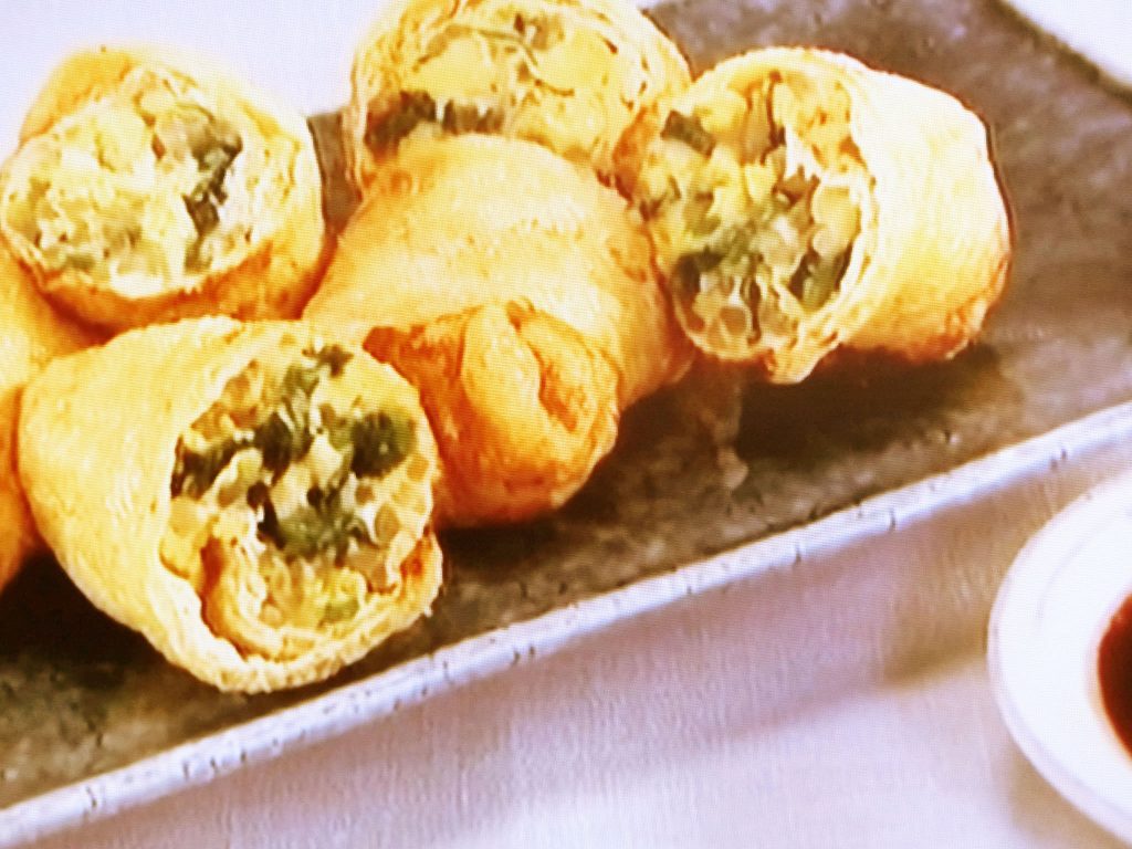 【ノンストップ】ニラ玉の包み揚げのレシピ・坂本昌行・坂本昌行のOne Dish