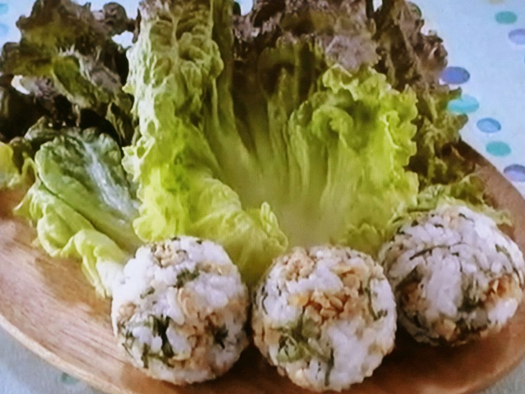 【きょうの料理】鶏そぼろのレタス巻きおにぎりのレシピ・髙谷亜由