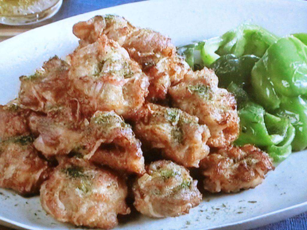 【キューピー３分クッキング】豚肉と紅しょうがの丸め揚げのレシピ・小林まさみ