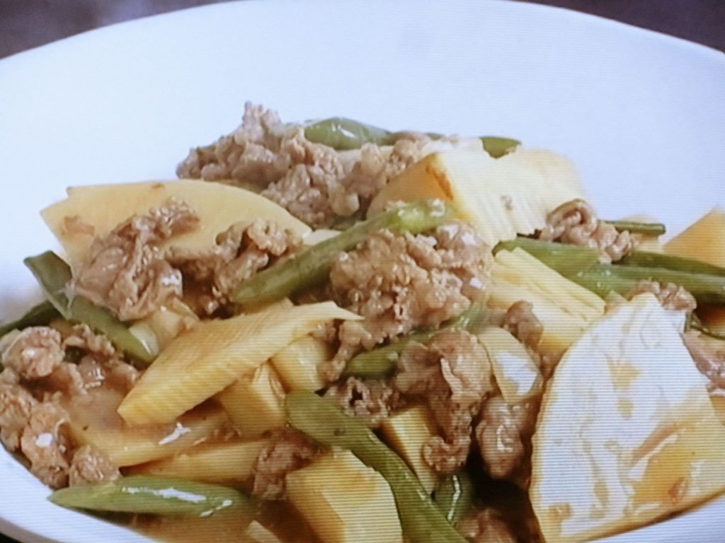 【キューピー３分クッキング】たけのこと牛肉のうま煮のレシピ・田口成子