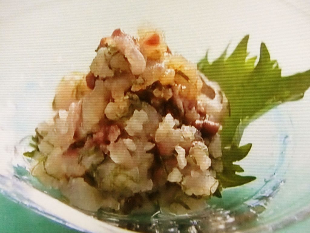 【きょうの料理】あじのさっぱりたたきのレシピ・濱田美里