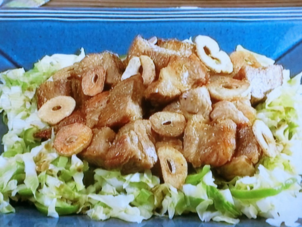 【キューピー３分クッキング】豚肉のにんにく山椒焼きのレシピ・田口成子
