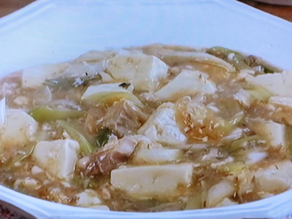 【キューピー３分クッキング】さば缶と豆腐のとろみ煮のレシピ・石原洋子