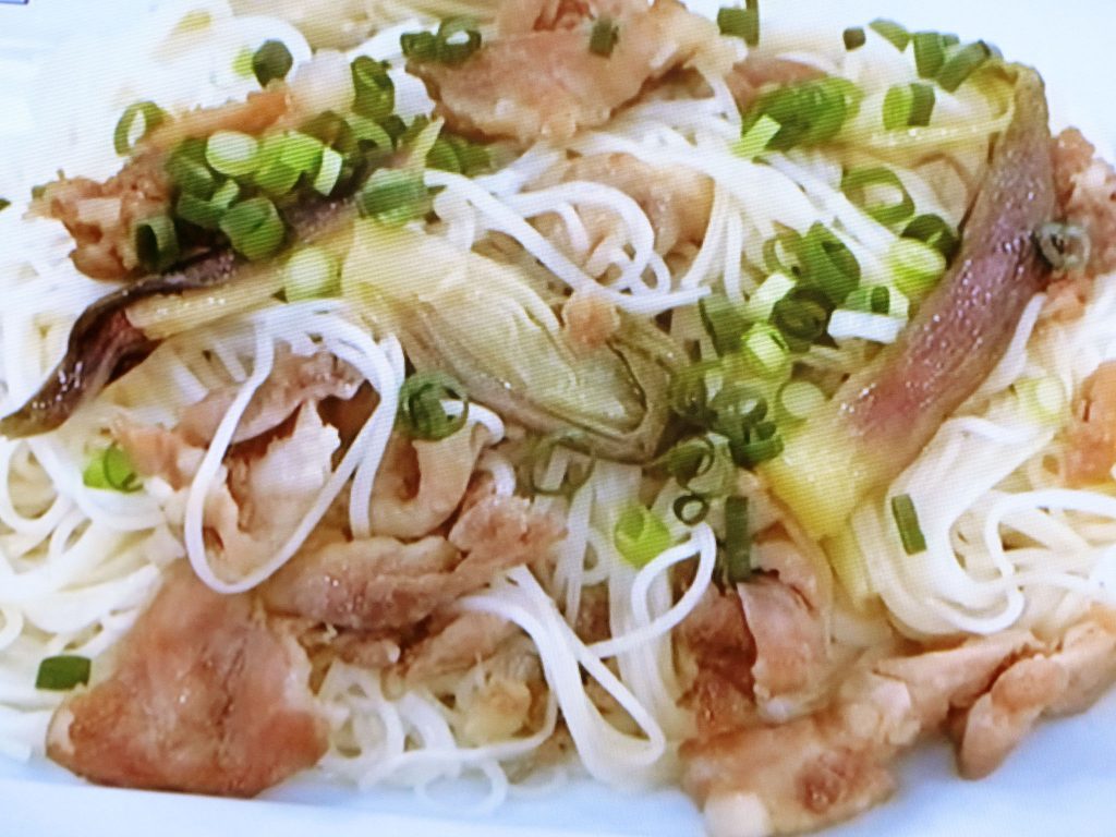 【あさイチ】みょうがと豚肉の炒めそうめんのレシピ・みんな！ゴハンだよ・近藤幸子