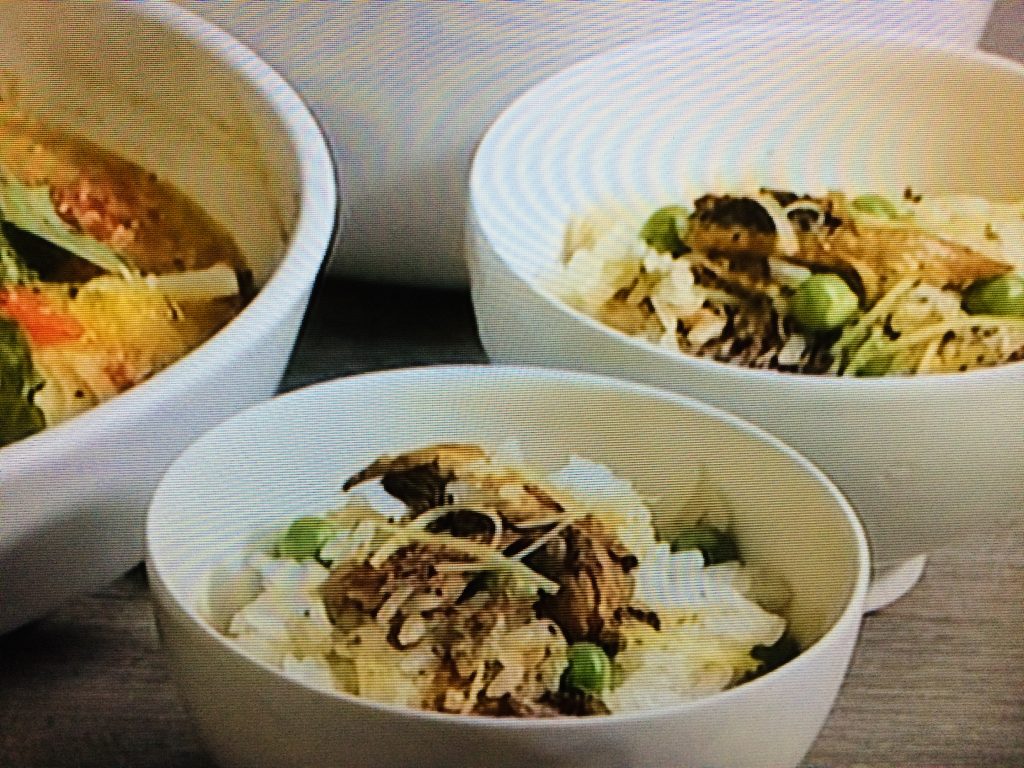 【キューピー３分クッキング】いわしかば焼き缶とグリンピースの炊き込みごはんのレシピ・ワタナベマキ