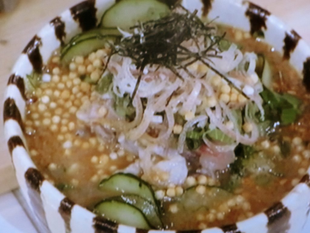 【噂の東京マガジン　やってTRY！】アジのたたきのだし茶漬けのレシピ・高田賀章