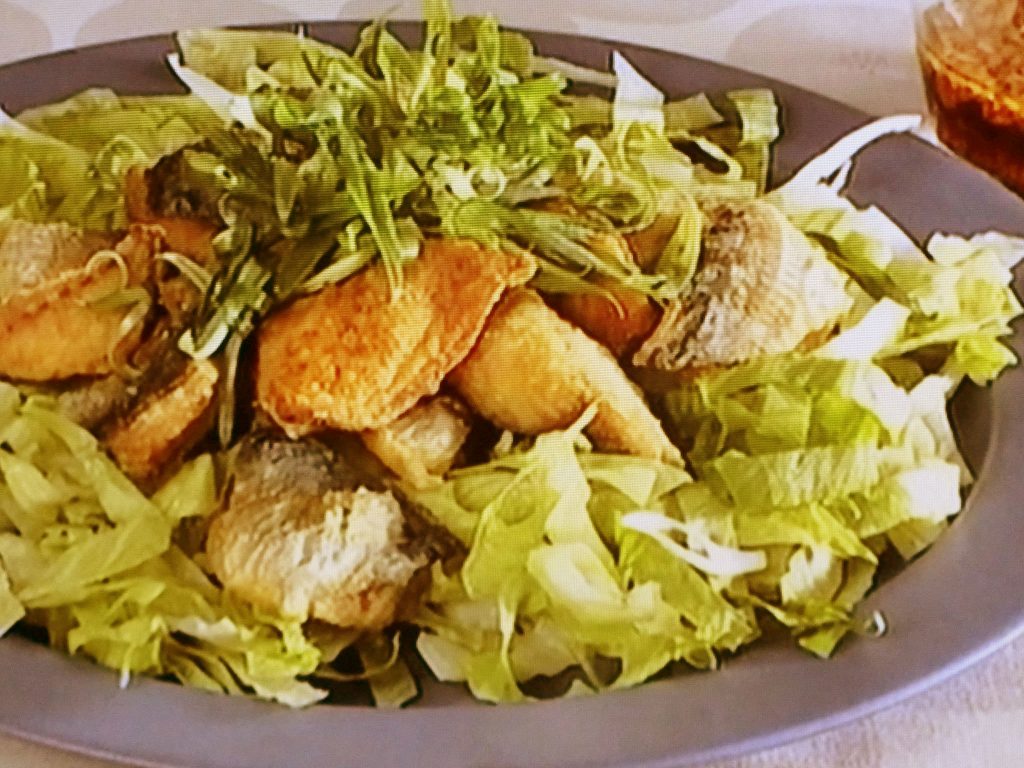 【キューピー３分クッキング】あじのから揚げ 香味ソースのレシピ・藤井恵