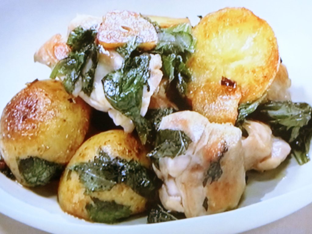【きょうの料理】鶏のアーリオ・オーリオ　青じそ風味のレシピ・上田淳子