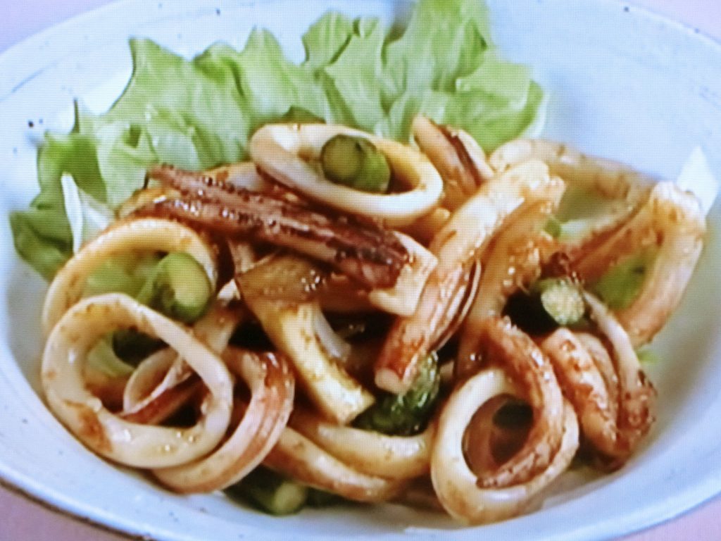 【上沼恵美子のおしゃべりクッキング】いかのしょうが焼きのレシピ・上沼恵美子・岡本健二