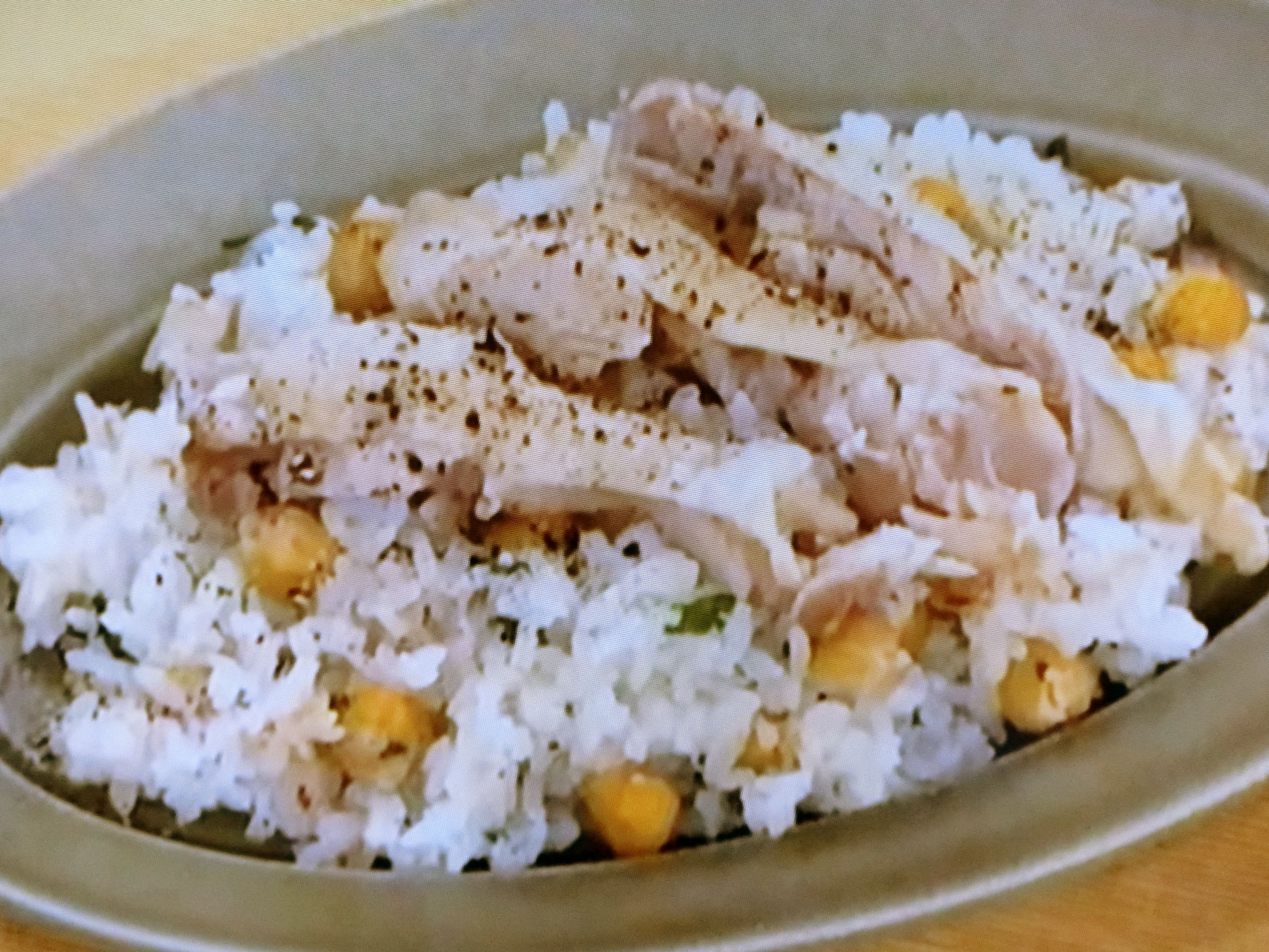 NHKあさイチ「ひよこ豆と鶏肉の炊き込みごはん」のレシピbyほりえさわこみんな！ゴハンだよ 6月5日 おさらいキッチン
