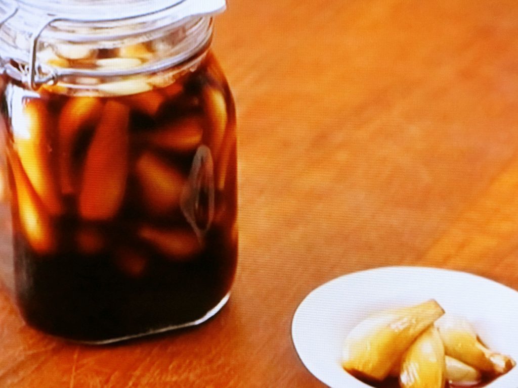 【きょうの料理】らっきょうの黒酢漬けのレシピ・ワタナベマキ
