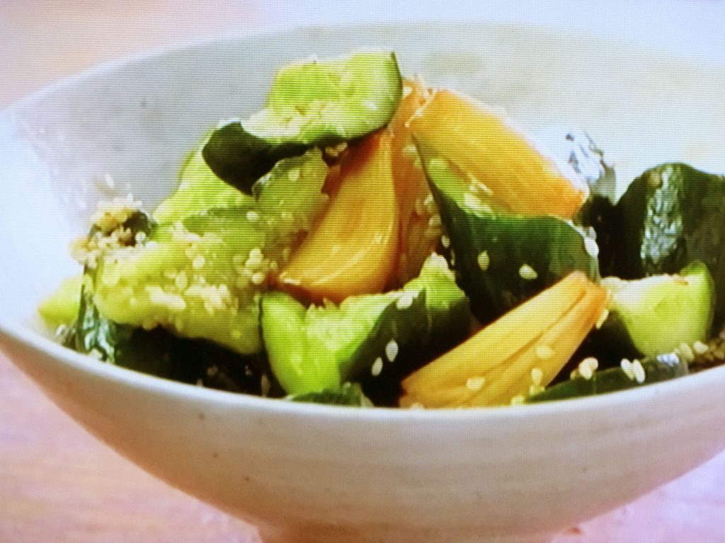 【きょうの料理】らっきょうとたたききゅうりのごま油あえのレシピ・ワタナベマキ