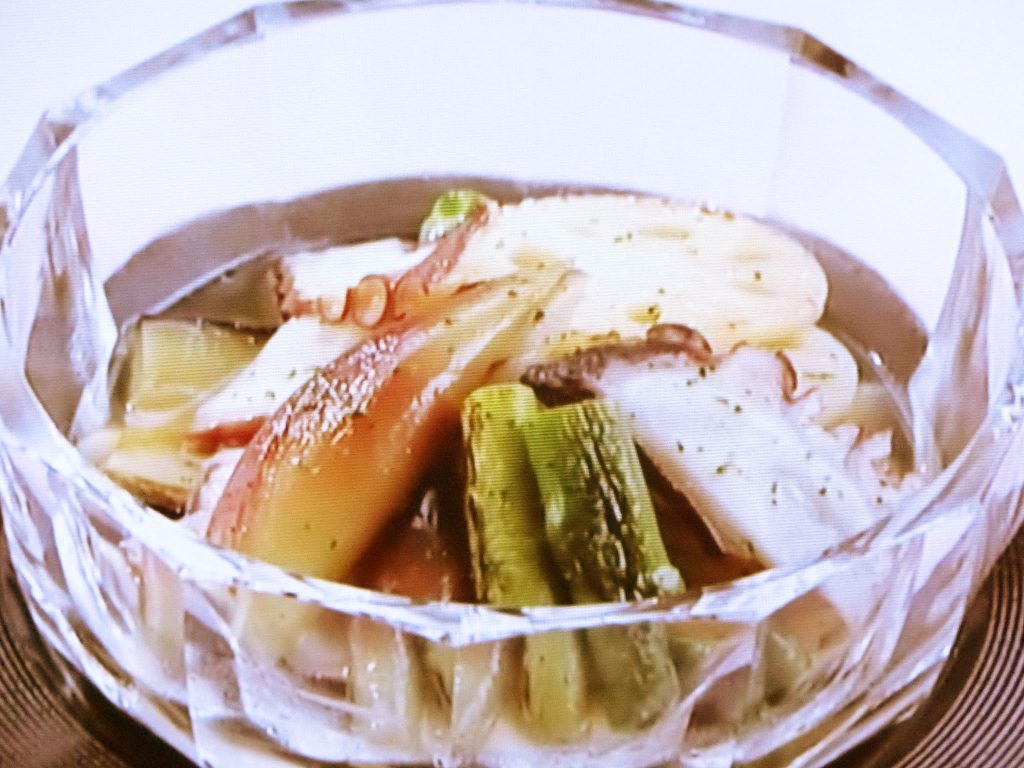 【上沼恵美子のおしゃべりクッキング】たこと夏野菜の柚子風味のレシピ・上沼恵美子・岡本健二