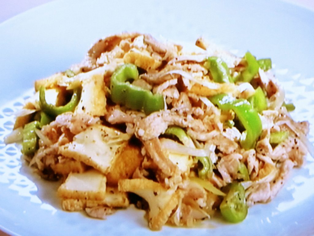 【上沼恵美子のおしゃべりクッキング】豚肉と厚揚げの炒めもののレシピ・上沼恵美子・石川智之