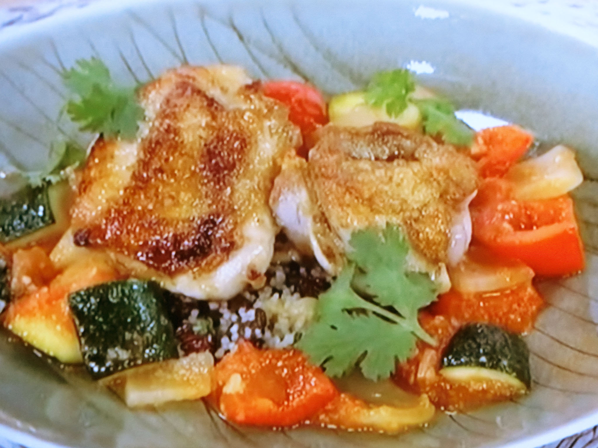 きょうの料理のレシピ】鶏肉と夏野菜のオリエンタル風 ・田中健一郎