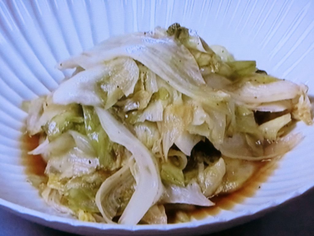 【おかずのクッキング】レタスの黒酢風味炒めのレシピ・ウー・ウェン