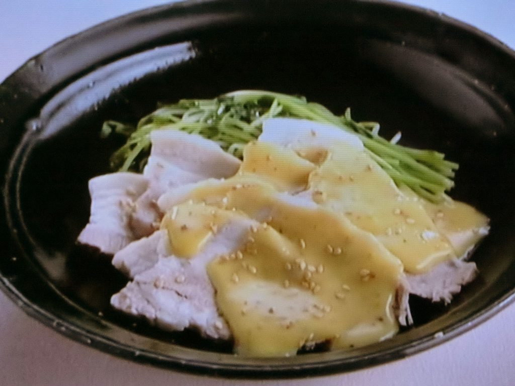 【上沼恵美子のおしゃべりクッキング】ゆで豚のからし味噌のレシピ・上沼恵美子・岡本健二