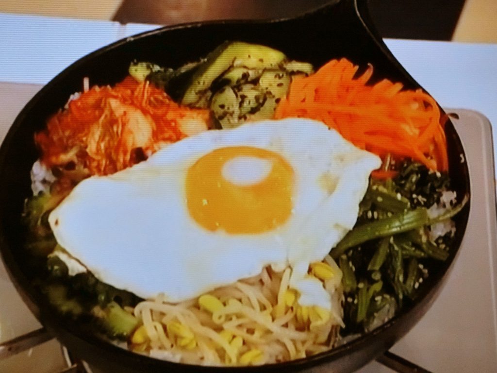 【きょうの料理】夏野菜のフライパンビビンバのレシピ・栗原はるみ・谷原章介