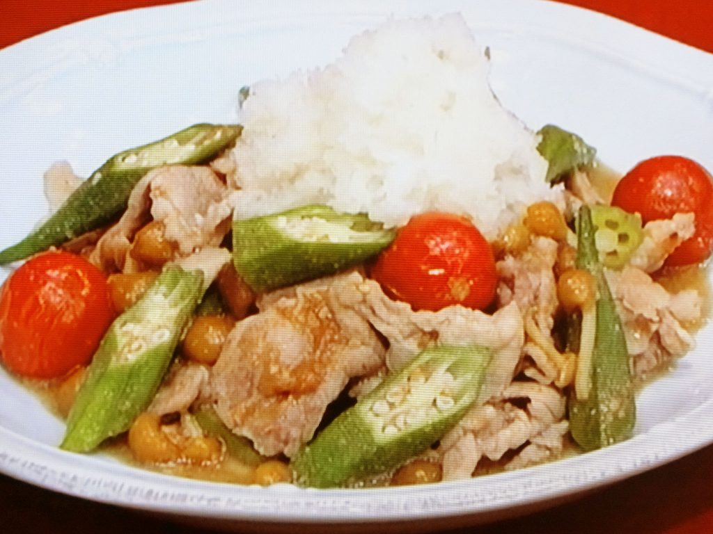 【ノンストップ】豚肉とオクラのネバとろ炒めのレシピ・検索きょうのおしゃレシピ