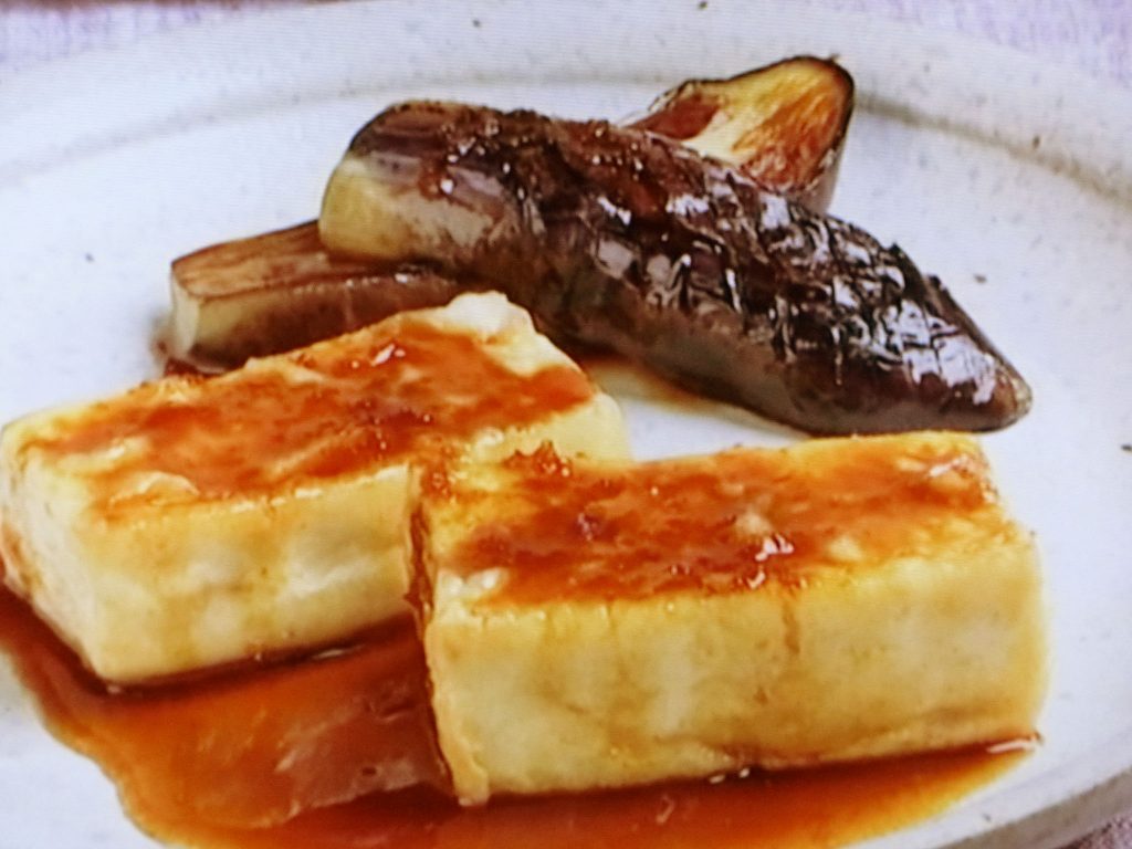 【キューピー３分クッキング】豆腐となすのステーキ バターじょうゆソースのレシピ・藤井恵