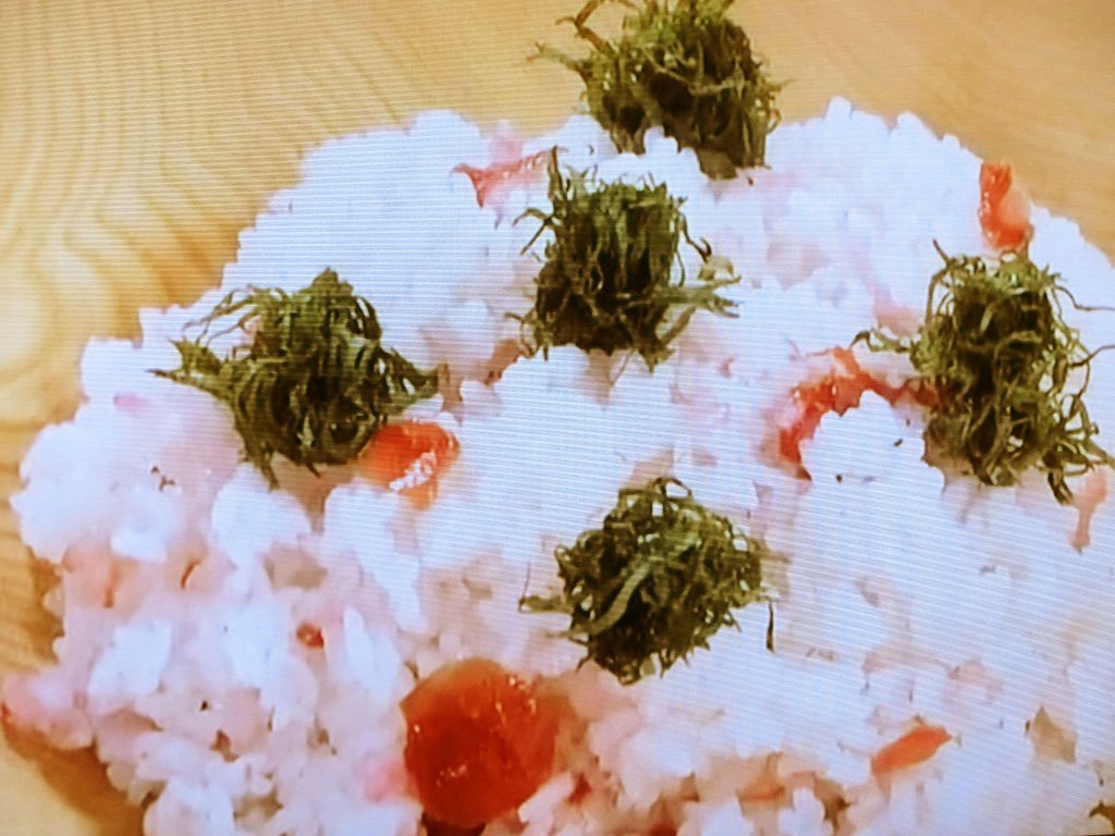 【きょうの料理】梅干しと青じそのさっぱりご飯のレシピ・大原千鶴