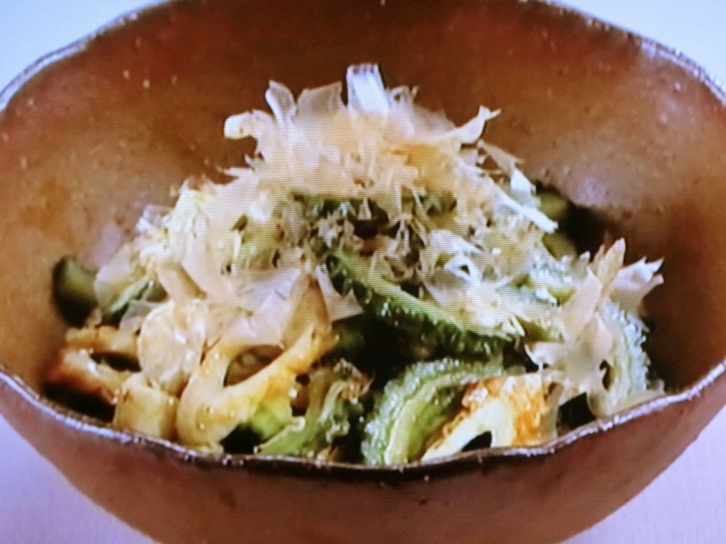 【上沼恵美子のおしゃべりクッキング】ゴーヤとちくわの梅おかかのレシピ・上沼恵美子・岡本健二