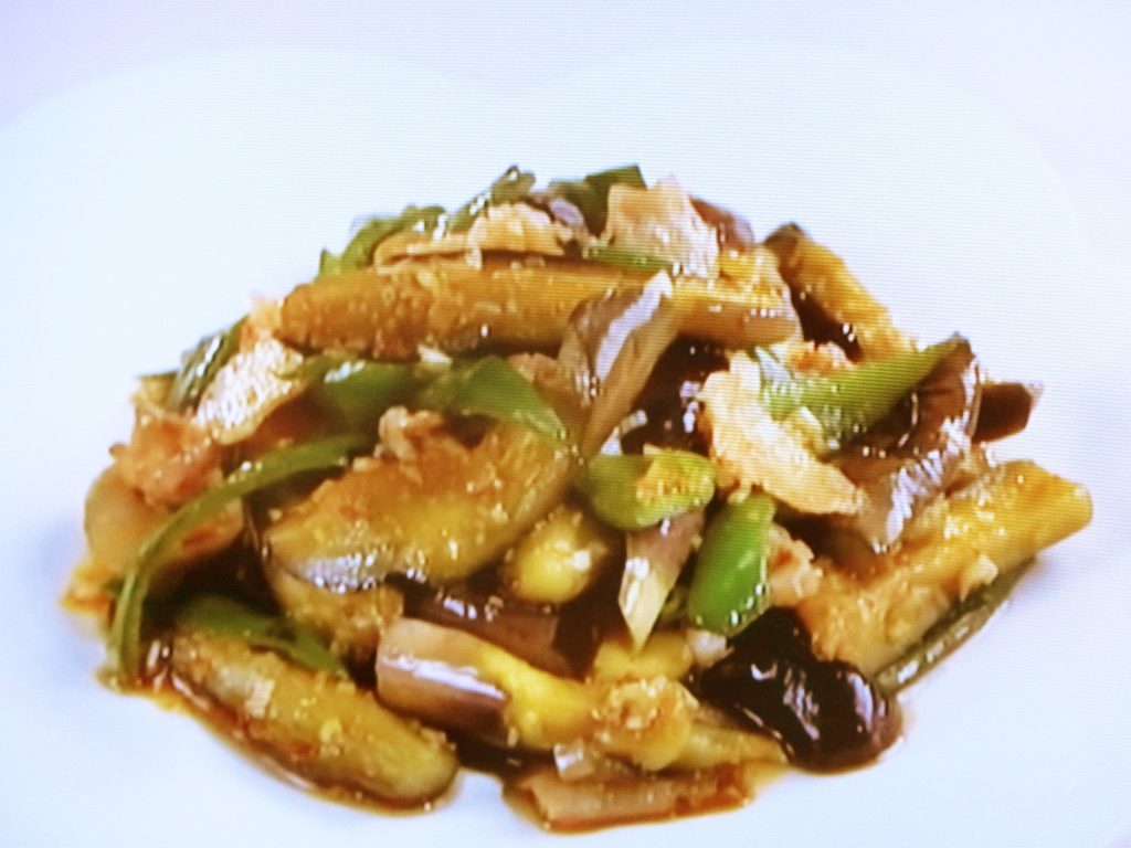 【上沼恵美子のおしゃべりクッキング】ナスと豚肉のピリ辛炒めのレシピ・上沼恵美子・石川智之