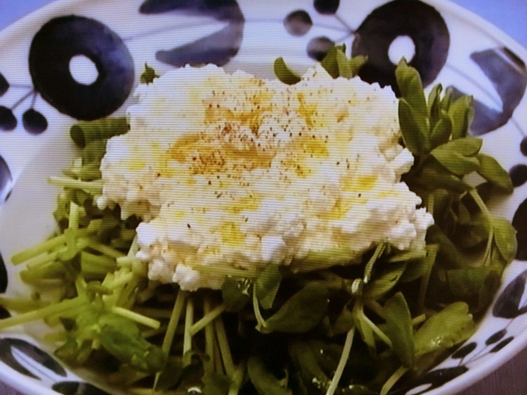 【おかずのクッキング】豆苗サラダのレシピ・土井善晴