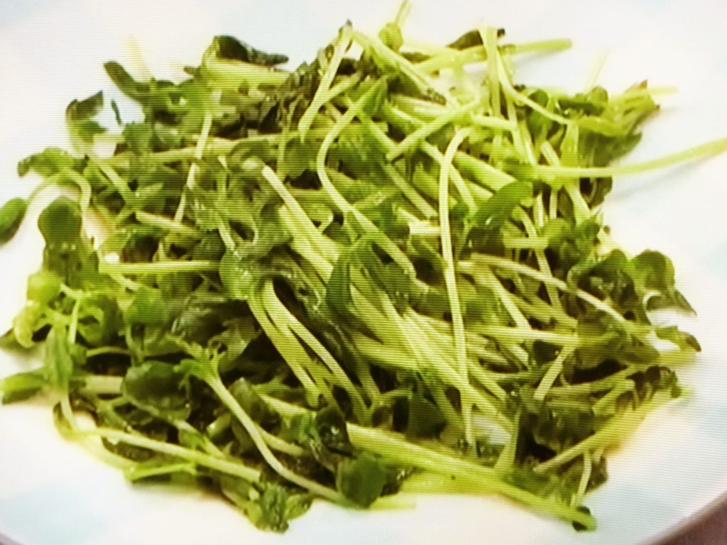 【おかずのクッキング】豆苗のバター蒸しのレシピ・土井善晴