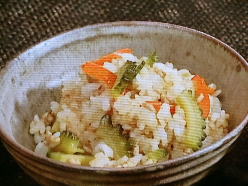 【キューピー３分クッキング】ゴーヤ、ひき肉、ザーサイの混ぜごはんのレシピ・小林まさみ
