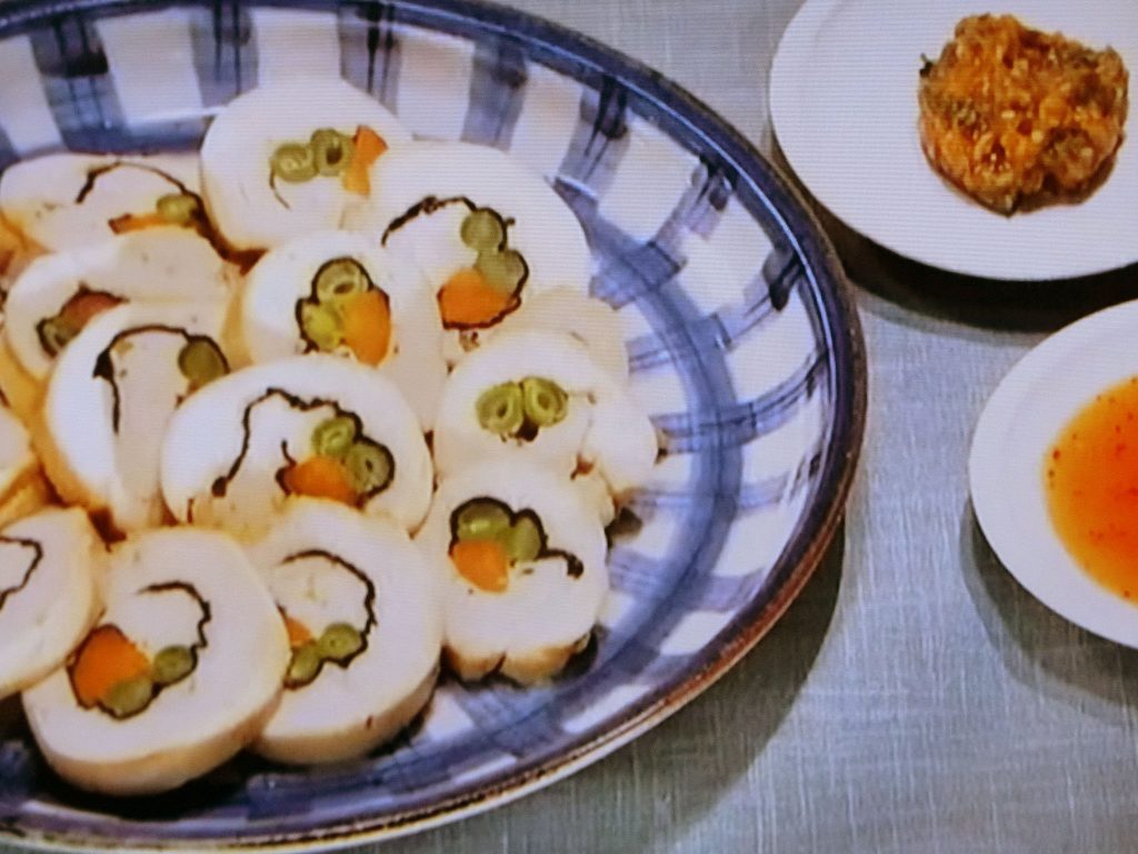 【きょうの料理】鶏むねロールのレンジ蒸しのレシピ・本多京子
