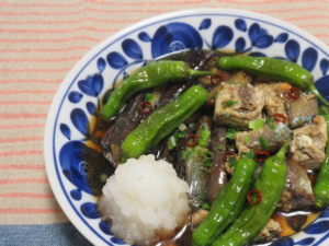 きょうの料理ビギナーズのレシピ・さば缶となすの南蛮ポン酢