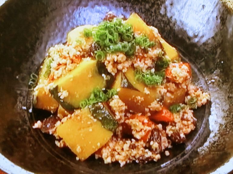 NHKきょうの料理「かぼちゃの鶏そぼろ」のレシピby村田吉弘 9月2日 おさらいキッチン