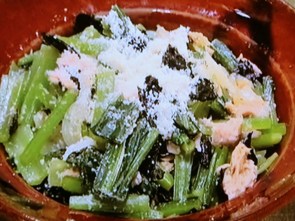 【きょうの料理】小松菜とツナのチーズサラダのレシピ・瀬尾幸子