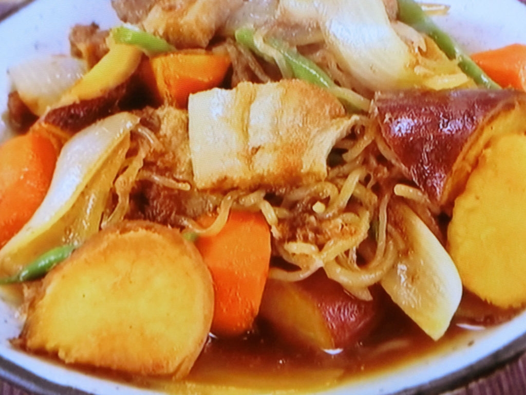 【ノンストップ】秋の豚サツマ煮のレシピ・坂本昌行・坂本昌行のOne Dish