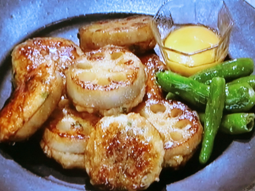 【きょうの料理】れんこんのつくねのっけのレシピ・舘野 鏡子