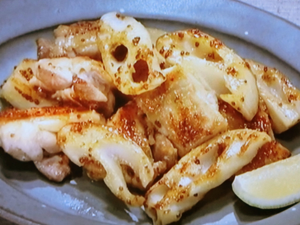 【きょうの料理】れんこんと鶏もものはちみつレモンソテーのレシピ・舘野 鏡子