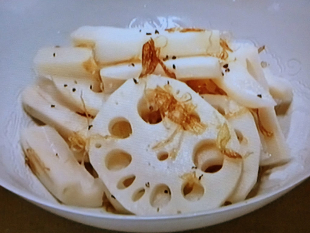 【きょうの料理】ダブルれんこんのねぎ油あえのレシピ・ウー・ウェン