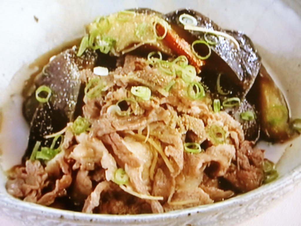 【上沼恵美子のおしゃべりクッキング】なすと牛肉のしぐれ煮のレシピ・上沼恵美子・岡本健二