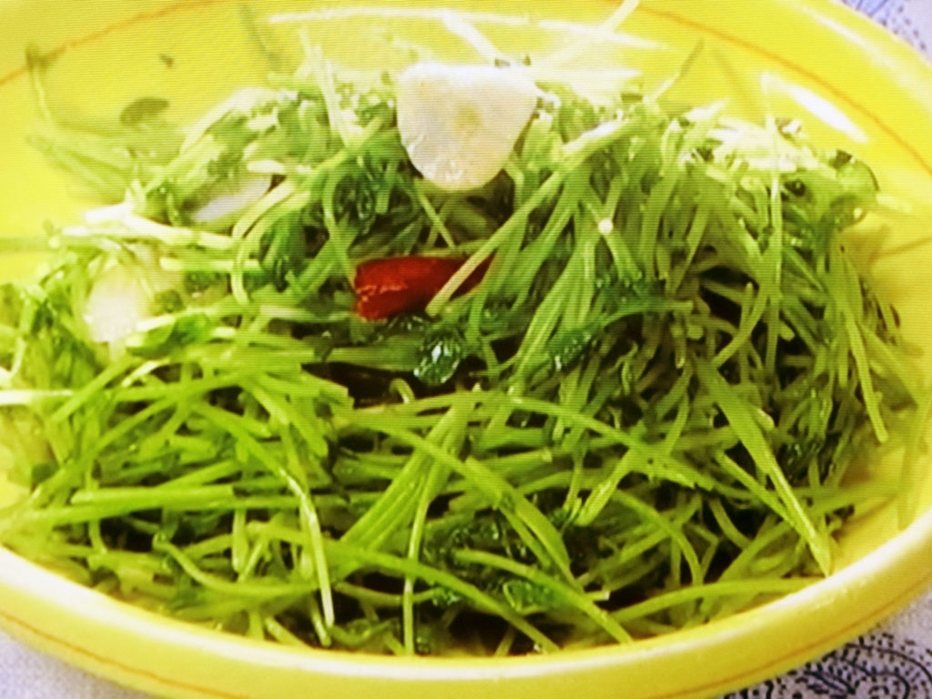 【男子ごはん】豆苗の青菜炒めのレシピ・国分太一・栗原心平