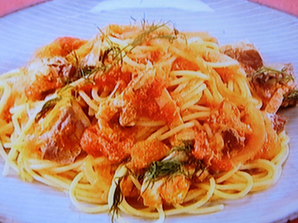 【ノンストップ】サバのトマトパスタのレシピ・坂本昌行・坂本昌行のOne Dish