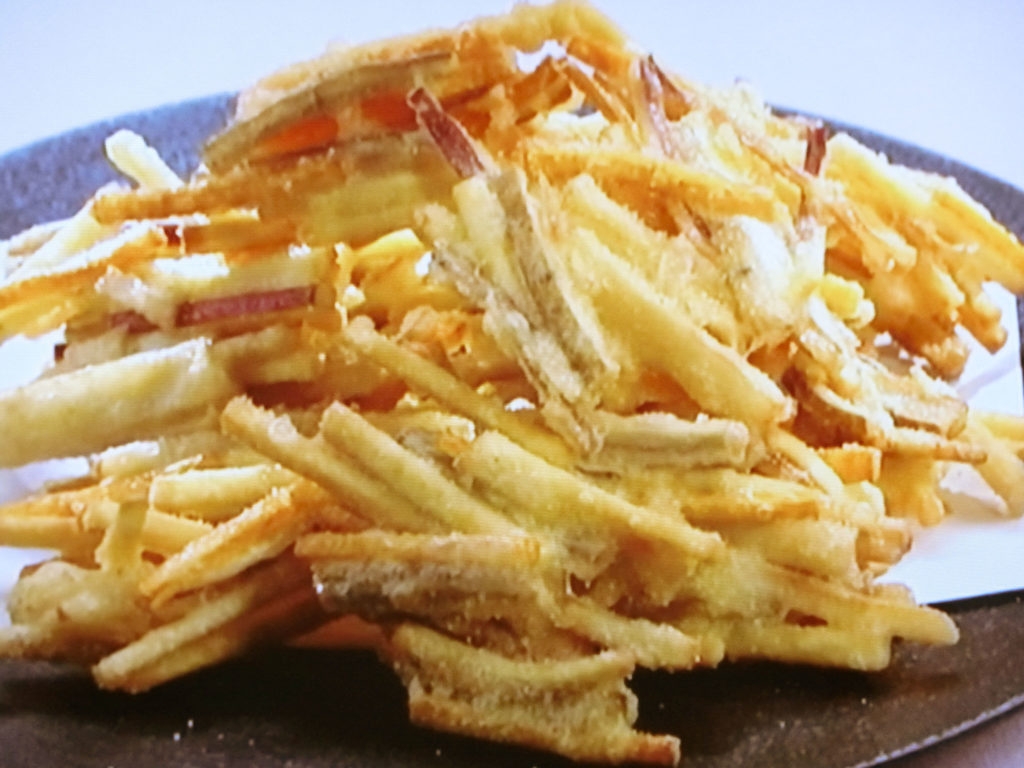 【上沼恵美子のおしゃべりクッキング】たっぷり根菜のかき揚げのレシピ・上沼恵美子・岡本健二