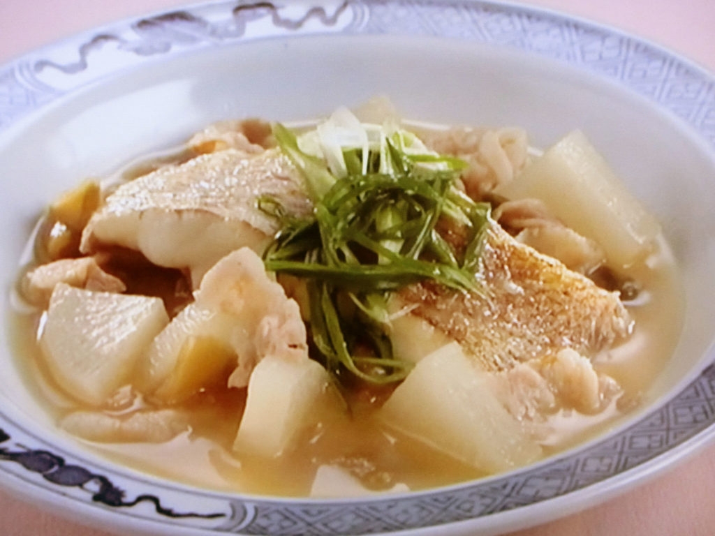 【上沼恵美子のおしゃべりクッキング】鯛と大根の中華風煮込みのレシピ・上沼恵美子・石川智之